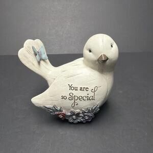 Resin Bird Figurine Rhinestone Flower Butterfly You Are Special Gift Grandma